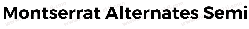 Montserrat Alternates SemiBold Ital字体转换